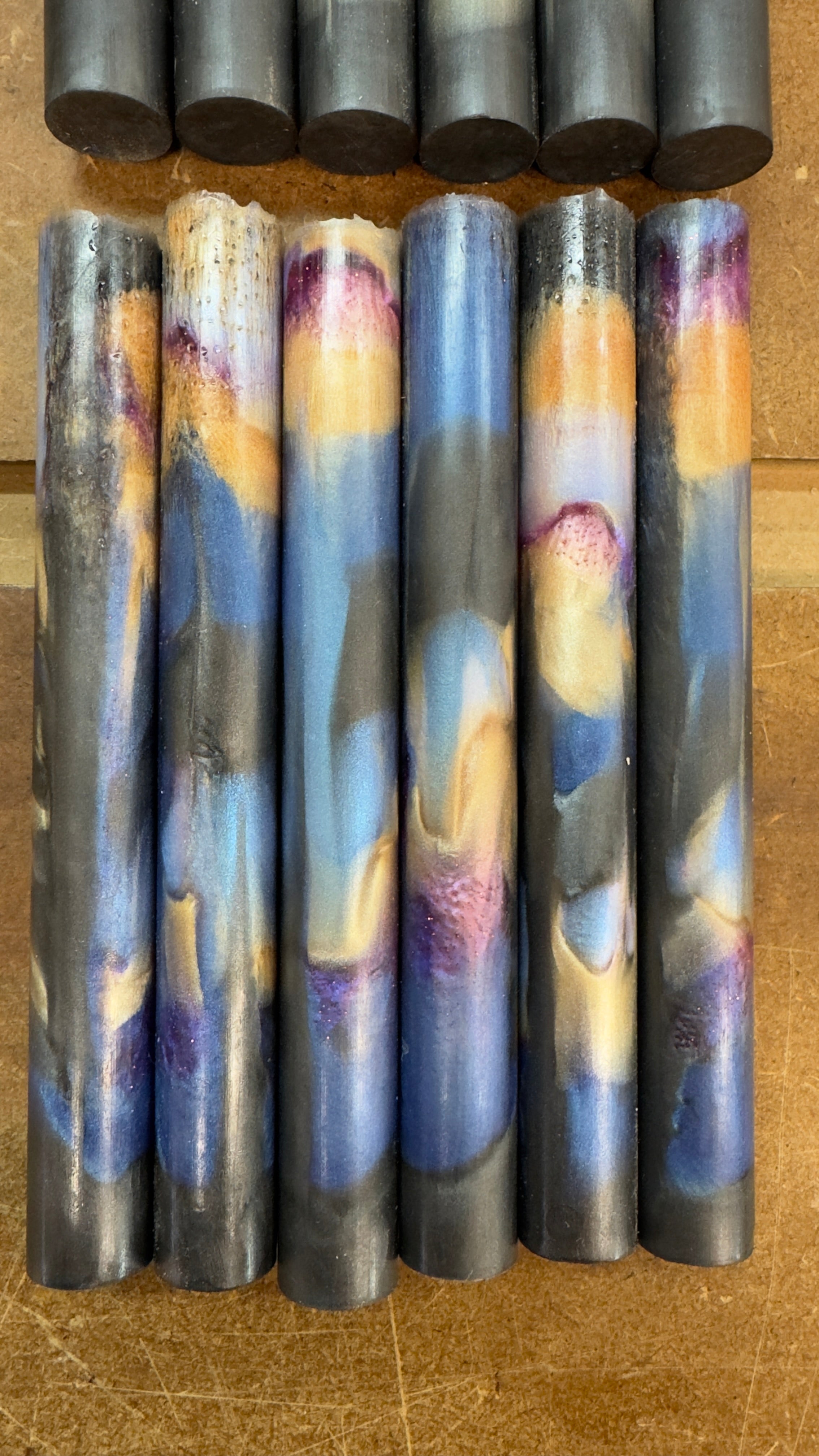 Silent Nebula - Hand-cast Resin Blank